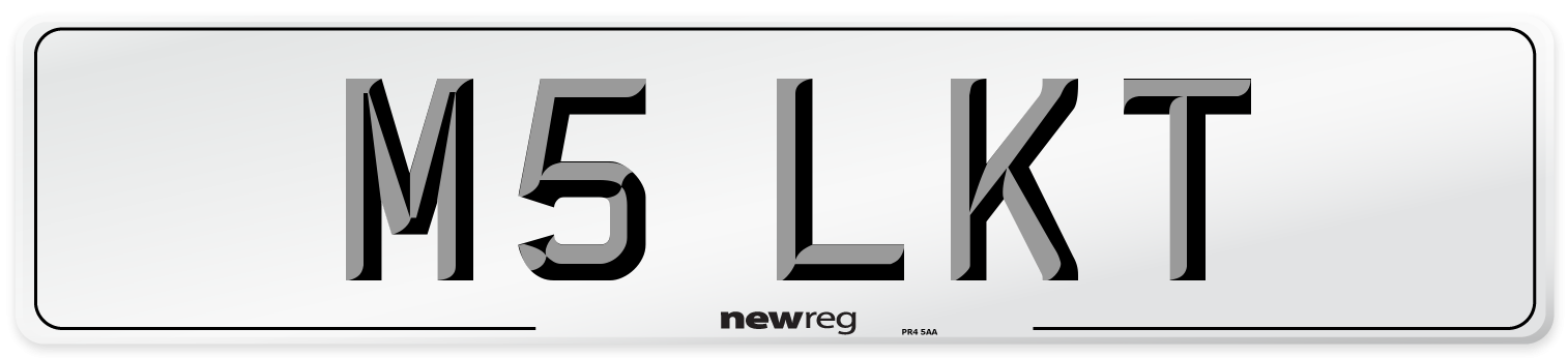 M5 LKT Number Plate from New Reg